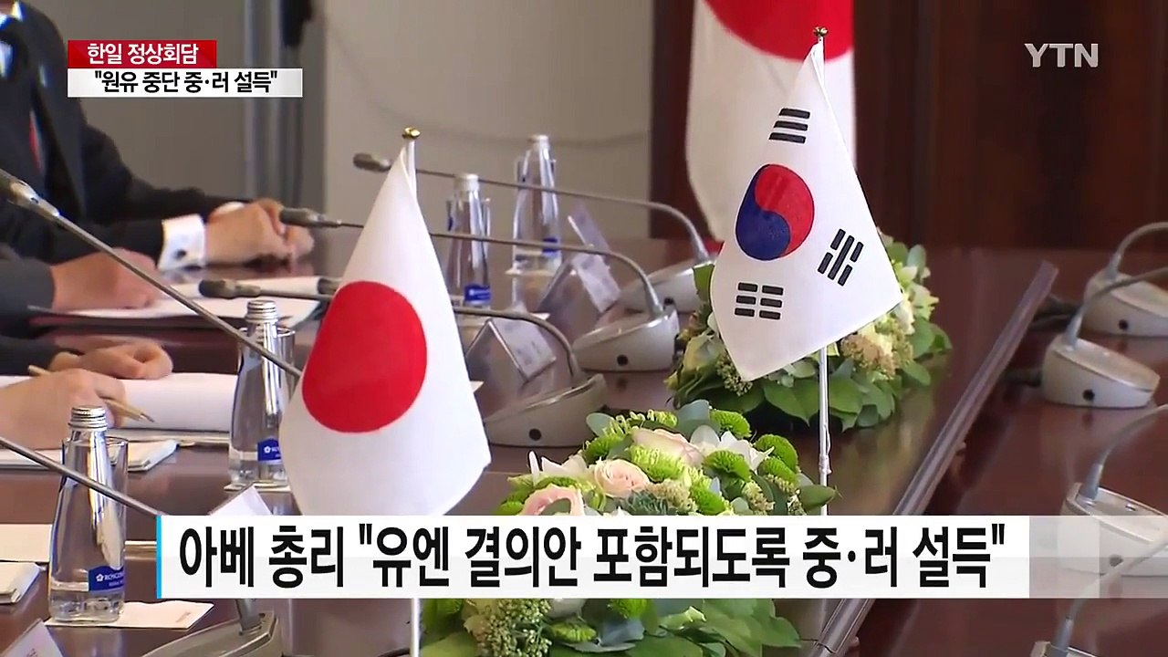 한일 정상회담..."北 원유 공급 중단 위해 중·러 설득" / YTN