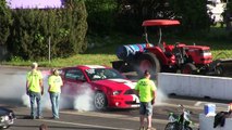 1000$ race-Hellcat Challenger vs 650 Shelby Gt500 Modified 650 hp manual-drag race 1/4 mile