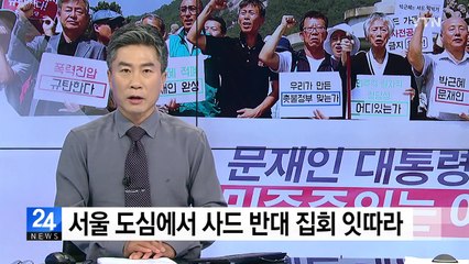 서울 도심에서 사드 반대 집회 잇따라 / YTN