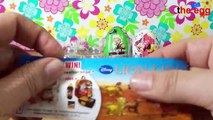 4 various Kinder Surprise Eggs, Kinder, Lion King, Star Wars, Minnie Mouse unboxing / unwrapping