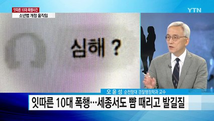 10대 폭행사건, 소년법 개정 움직임 / YTN