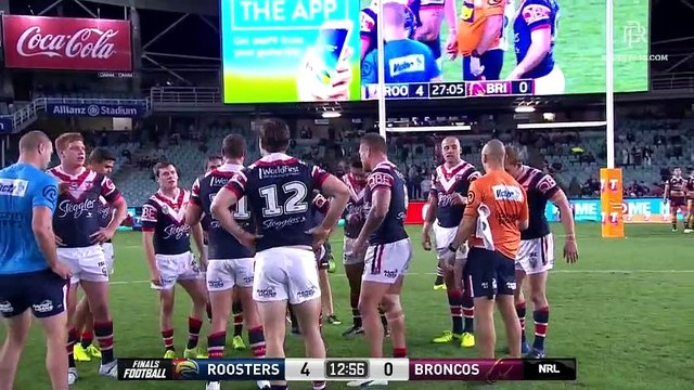 Roosters v Broncos - 1st half - Finals Week 1 - NRL 2017
