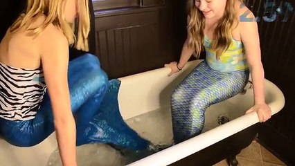 Sirène de la glace bain défi gelé ailette amusement sirènes