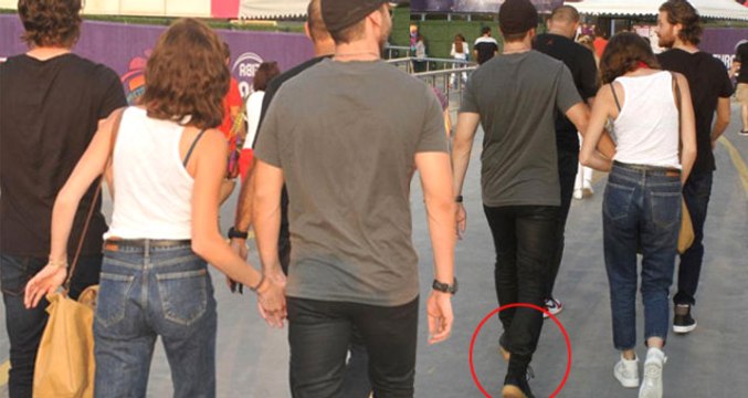 Yakışıklı Oyuncu Aras Bulut İynemli, Sıcak Havaya Rağmen Postallarını Çıkarmadı