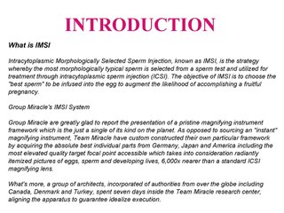 Has Anyone Used IMSI For Male Factor?