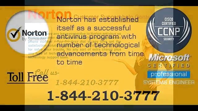 Toll-free @1844-210-3777 For Norton Customer Support Helpline