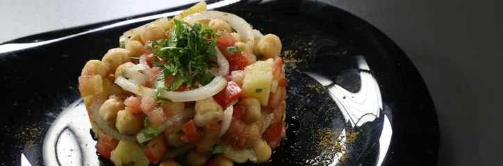 سلطة الحمص الباكستانية بالخطوات الكاملة