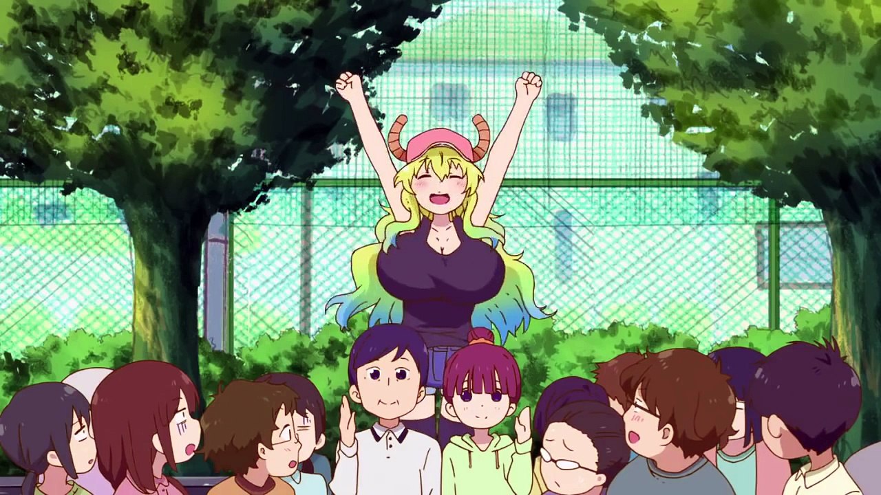 ルコアお姉さんに小学生デレデレな騎馬戦[小林さんちのメイドラゴン9話]