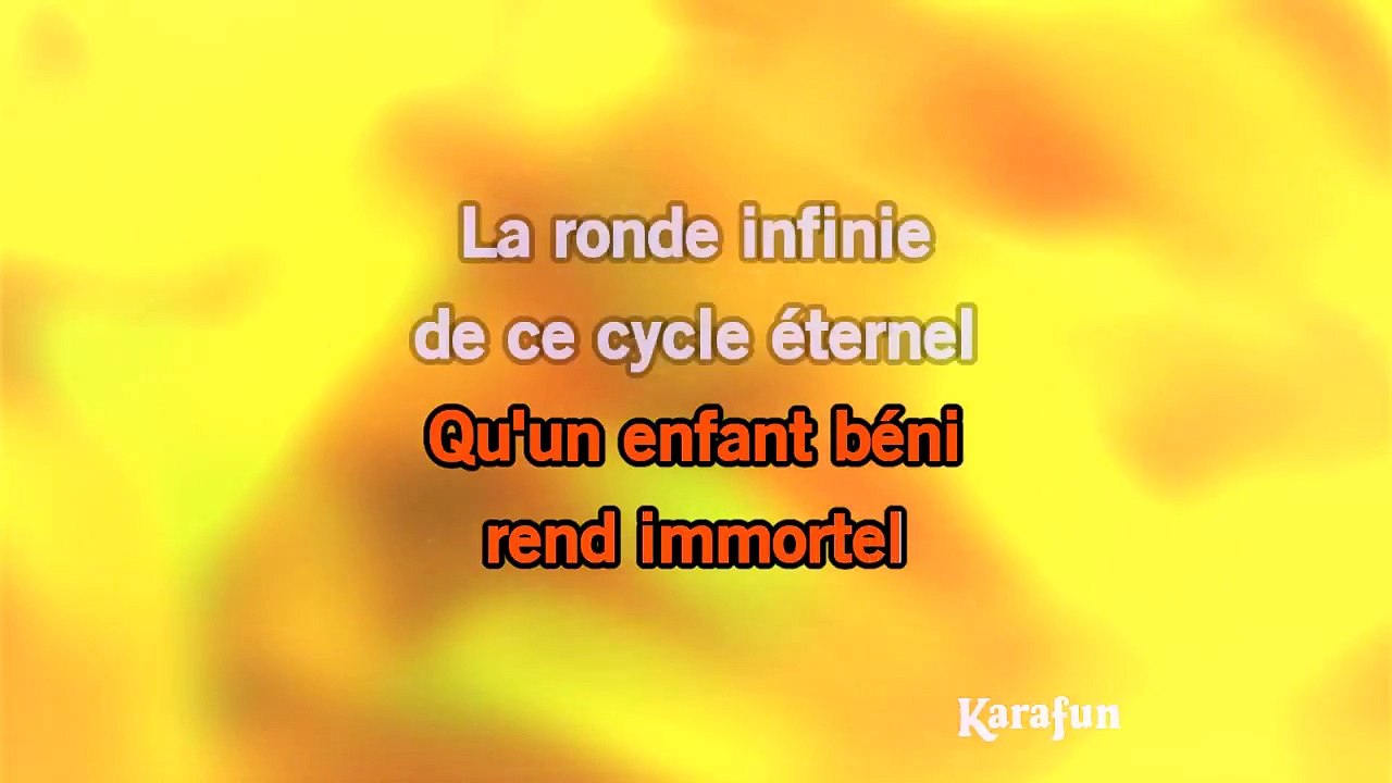 Le roi lion - L'histoire de la vie KARAOKE / INSTRUMENTAL