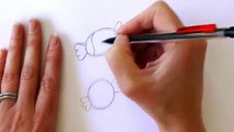 How to Draw Cartoon Cotton Candy Cute and Easy Step by step