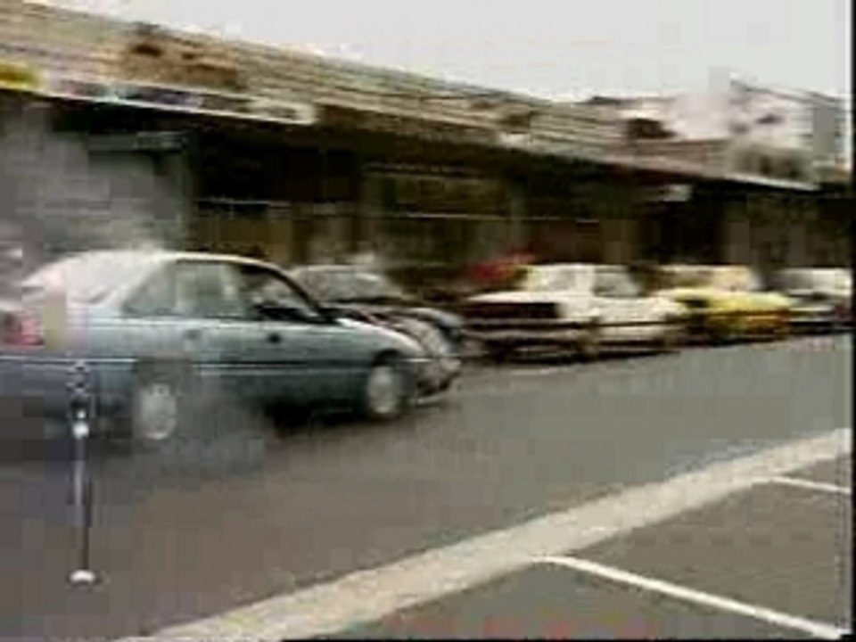 Funny bloopers- crash - - pizza guy gets hit by a car (1)