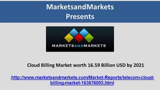 Cloud Billing Market worth 16.59 Billion USD by 2021