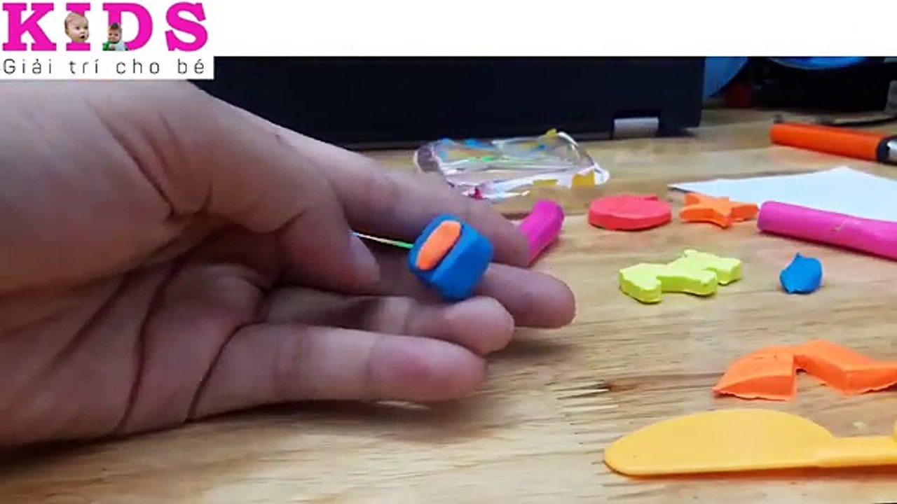 Hướng dẫn nặn ô tô bằng đất sét Xe ô tô đồ chơi hươu cao cổ - hot boy Kid