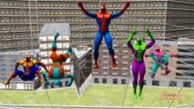 3D Spiderman Finger Family Rhymes | 3D Animated Superheroes Fight Video | Learning ABC For Kids