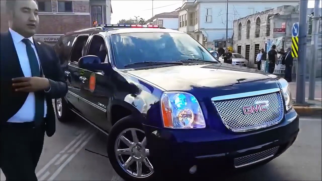 Cumhurbaşkanı Recep Tayyip Erdoğan Otomatik Ağır Silahlı Konvoy ve Korumaları