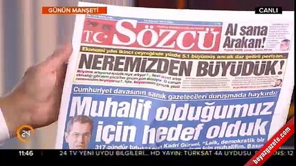 Hikmet Genç'ten Sözcü gazetesine müthiş kapak