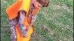 Kid takes his first deer and his reaction is priceless!