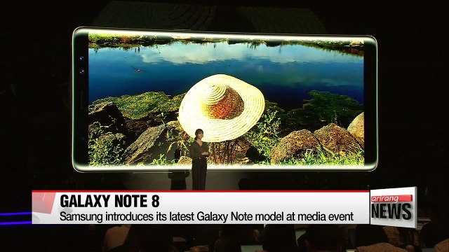 Samsung showcases its to-be-released Galaxy Note 8