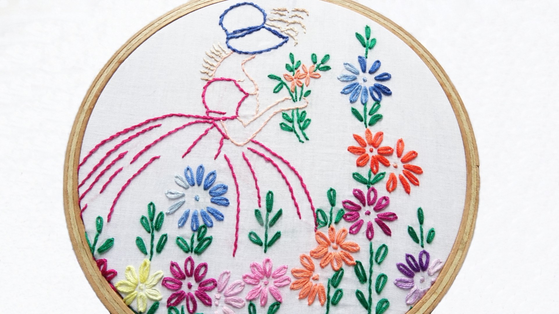 Hand Embroidery Design of Lazy Daisy for Cushion - video Dailymotion