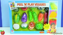 Toy Cutting Vegetables Velcro Food Toys LEARN COLORS and VEGGIES