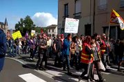 La manifestation dans les rues de Bourgoin-Jallieu