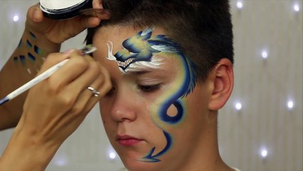 Blue dragon : r/Facepainting