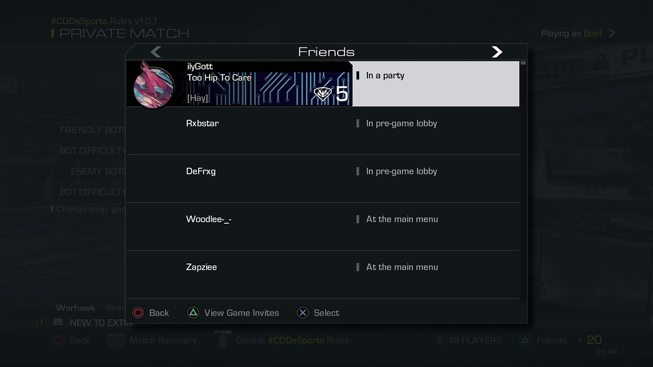 Match ID: C-3251972 [6MIN FORFEIT.]