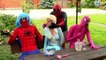 Frozen Elsa and Spiderman Anna Pink SpiderGirl w/ HAIR PRANK Superheroes in Real Life Episode 13
