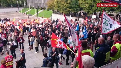 Code du travail. 3.000 manifestants à Brest contre les ordonnances Macron (Le Télégramme)