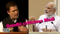 Rahul Gandhi criticises Narendra Modi, GST damaged economy