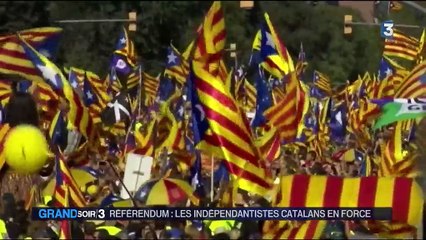 Espagne : démonstration de force des indépendantistes catalans