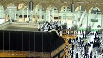 فيديو مختصر تغيير واستبدال كسوة الكعبة المشرفة يوم عرفه 9-12-1437  HD