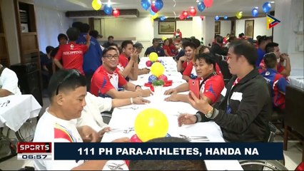 SPORTS BALITA: 111 PH Para-athletes, handa na