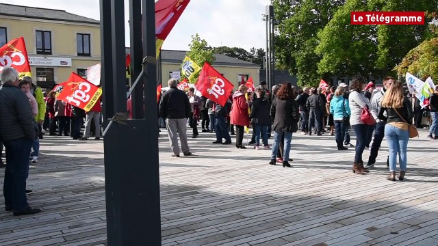 Code du travail. Près de 400 manifestants à Guingamp