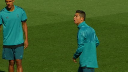 Ronaldo shows competitive nature in Real training