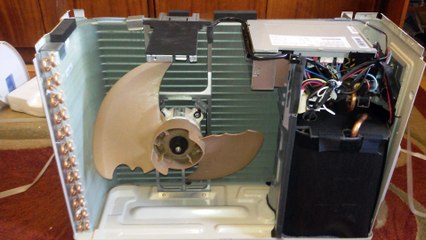 Обзор внутренностей наружного блока. AR09HSSFRWKX Часть 3 AR09HSSF