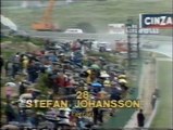 GP Portogallo 1985: Ritiri di Berger, Laffite e K. Rosberg, pit stop di N. Piquet e uscita di Johansson