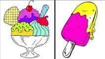 Ice Cream Coloring for Kids - Baby Coloring Ice Cream Popsicles