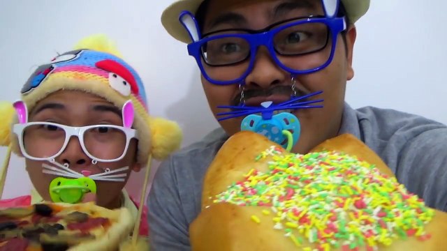 Bad Baby Giant Valentines Cake & Candy Challenge Victoria Annabelle Toy Freaks Family
