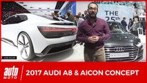 Audi A8 et Aicon Concept [SALON FRANCFORT 2017] : de plus en plus autonomes