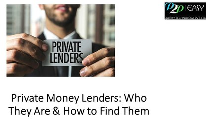 Private Money Lenders