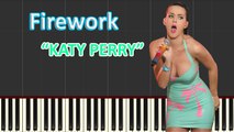 Firework Piano Tutorial   Cover with Lyrics By Katy Perry | Synthesia Music Lesson - YouTube