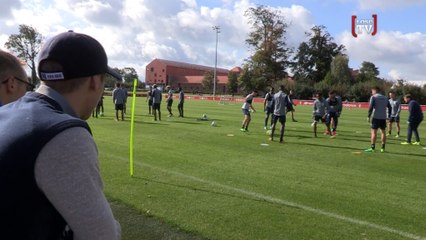 A l'entraînement avec les Dogues