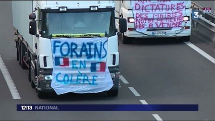 Code du travail : les forains bloquent la circulation