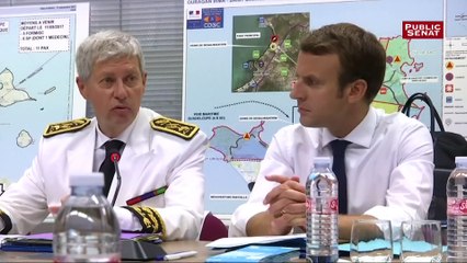 Irma : Emmanuel Macron en visite aux Antilles