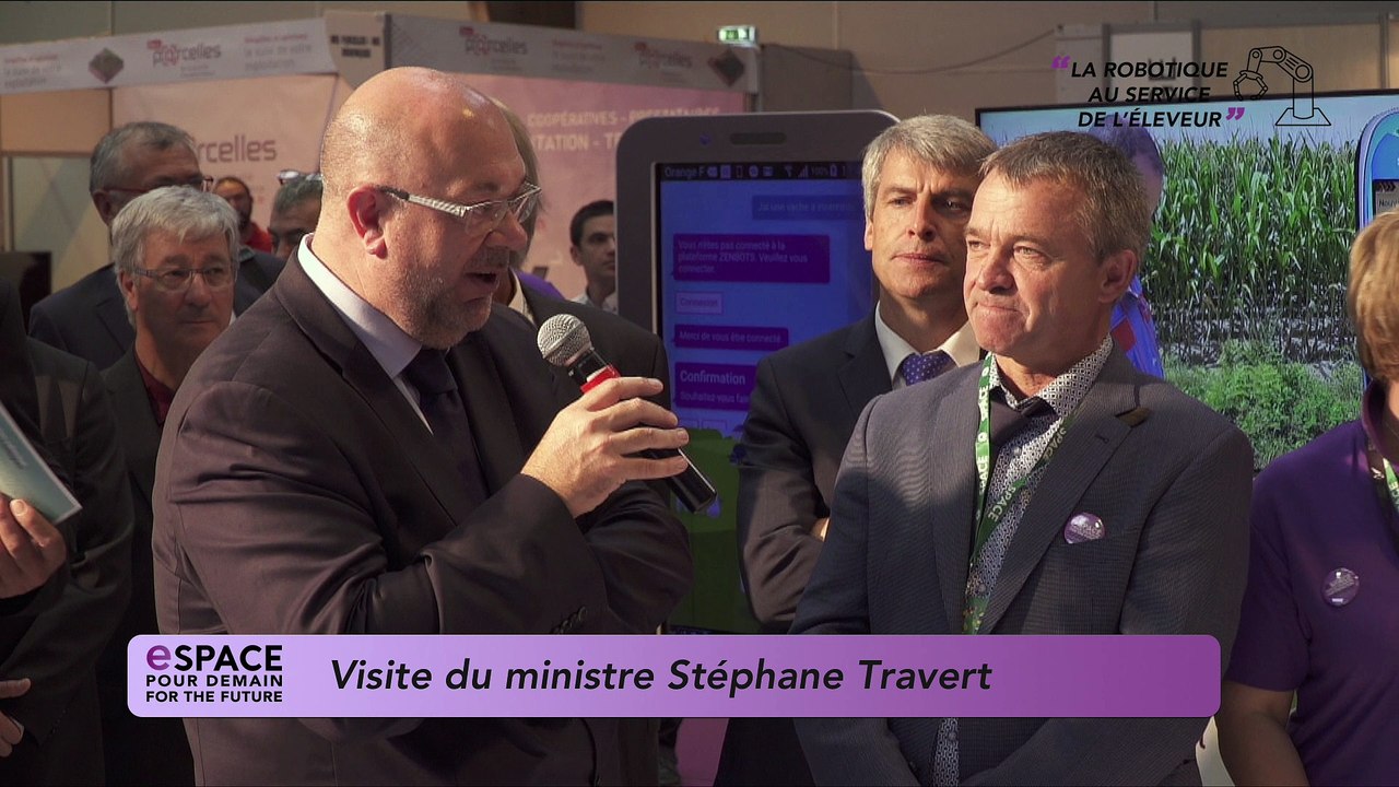 Espace Pour Demain - SPACE 2017 - Visite de Stéphane TRAVERT, Ministre de l'Agriculture