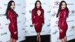 Demi Lovato Stuns in a Red Dress at Alcohol and Drug Prevention Event