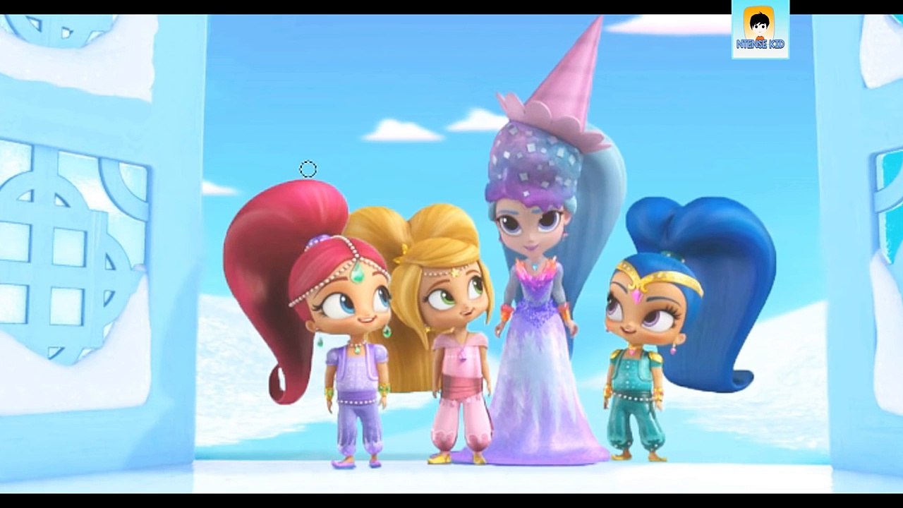 Shimmer and Shine Freezeamay Falls Episode Color Disney Frozen Elsa Aurora Ariel Snow White