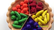 Learn Fruit & Vegetable Names Toy Food Play Set for Kids ABC Surprises Pet Shark Eats Toys