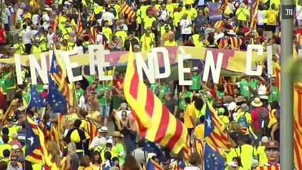 Un million de Catalans dans les rues de Barcelone